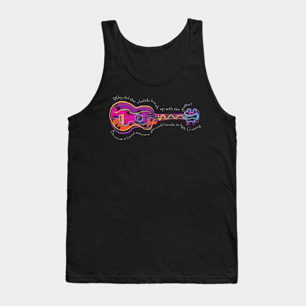 Ukulele Funny Quote Tank Top by jazzworldquest